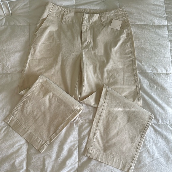NWT A New Day Pant high rise straight hip & thigh cream color stretch (A1) - Picture 1 of 7